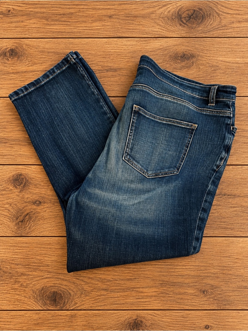 Eileen Fisher Woman Size 18W Dark Wash Stretch Bootcut Jeans Organic Cotton